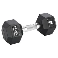 Hantle i ciężarki - HMS Hantla gumowana Hex Pro 10 kg 17-66-114 - miniaturka - grafika 1