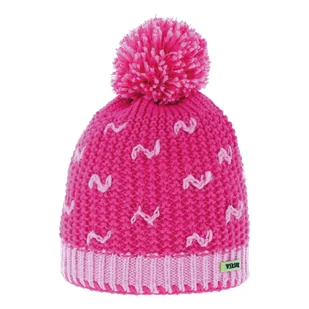 Dziecięca czapka z pomponem Viking Elis Kids pink - ONE SIZE - Czapki dla dzieci - miniaturka - grafika 1