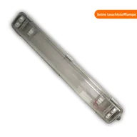 Oprawy, klosze i abażury - Oprawa odporna na wilgoć IP65, z 2-płomieniowym kloszem, tworzywo sztuczne, szara, 127,6 x 9,6 x 5,8 cm, do garażu, piwnicy, warsztatu, zastosowań zewnętrznych - miniaturka - grafika 1