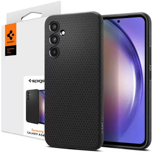 Etui na telefon Spigen Liquid Air obudowa pancerne do Samsung Galaxy A54 5G Matte Black + Szkło - Etui i futerały do telefonów - miniaturka - grafika 2