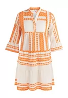 Sukienki - IZIA Damska letnia sukienka Mahisha Dress, pomarańczowy, L - miniaturka - grafika 1