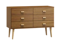 Dom i wnętrze OUTLET - OUTLET - Komoda sosnowa drewniana Venuci nr2 175 cm 3s DĄB - miniaturka - grafika 1