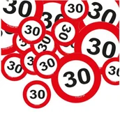 Urodziny dla dorosłych - Folat Konfetti "Urodziny 30 znak", FOLAT, 18 g FL62430 - miniaturka - grafika 1