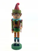 Ozdoby bożonarodzeniowe - ELF DREWNIANY BOŻE NARODZENIE DZIADEK DO ORZECHÓW - miniaturka - grafika 1