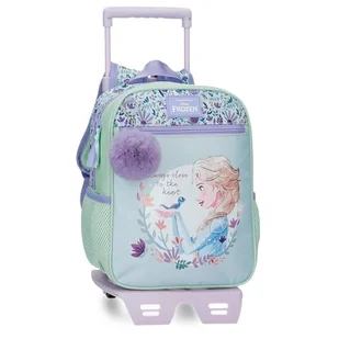 Disney Close To The Heart Frozen Plecak szkolny z wózkiem Różowy 23x28x10 cm Poliester by Joumma Bags, Różowy kolor, Talla única, plecak szkolny na kółkach - Plecaki szkolne i tornistry - miniaturka - grafika 1