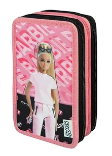 Scooli - Tripledecker etui dla ucznia Barbie - duże etui z wysokiej jakości długopisami - praktyczne i funkcjonalne - do szkoły i w podróży - wysoka jakość - od 6 lat - Etui do tabletów - miniaturka - grafika 1