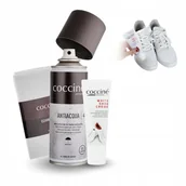 Środki do obuwia i ubrań - Zestaw do Białych Sneakersów Butów Biała Farba Renowator Impregnat Szmatka - miniaturka - grafika 1