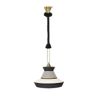 Lampy sufitowe - Wisząca lampa Calypso So Guadaloupe w odcieniach bieli, czerni i szarości - miniaturka - grafika 1
