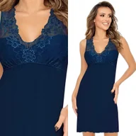 Bielizna nocna - Koszula nocna donna kristina XXL / 44 Granatowa - miniaturka - grafika 1