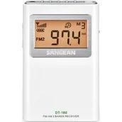 Radia - SANGEAN DT-160 Cyfrowe Przenośne Biały - miniaturka - grafika 1