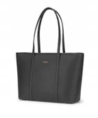 Torby i wózki na zakupy - Torebka Damska Shopper PUCCINI Na Ramię Duża Mieści A4 Czarna BK1241201D-1 - miniaturka - grafika 1