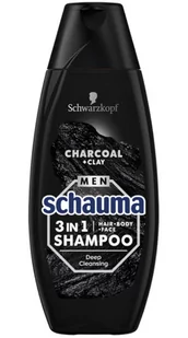 DE | Schauma Men Szampon do Włosów Ciała i Twarzy 350ml - Szampony dla mężczyzn - miniaturka - grafika 1
