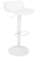 Taborety i hokery - King Home Krzesło barowe SNAP BAR regulowane białe KH.43033 - miniaturka - grafika 1