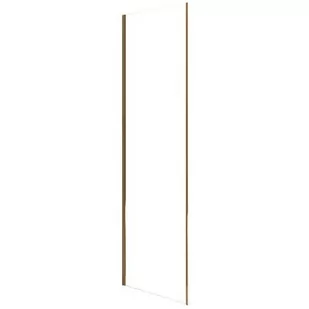 Rea Rapid Gold ścianka prysznicowa 90 cm boczna złoty/szkło przezroczyste REA-K5624 - Ścianki i drzwi prysznicowe - miniaturka - grafika 1