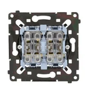 Wyłączniki światła i elektryczne - Mechanizm wyłącznika podwójnego krzyżowego z podświetleniem Simon 55 - miniaturka - grafika 1