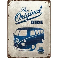 Dekoracje domu - Art Nostalgic 63307, Volkswagen VW Bulli The Original Ride Special Edition, blaszana tabliczka 30 x 40 cm 63307 - miniaturka - grafika 1