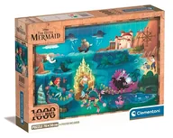 Puzzle - Puzzle 1000 Compact Disney Maps Little Mermaid - Clementoni - miniaturka - grafika 1