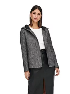 ONLY Onlsedona Short Light Jacket OTW kurtka damska, szary (Dark Grey Melange Dark Grey Melange), XL - Kurtki damskie - miniaturka - grafika 1
