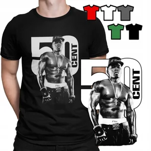 KOSZULKA T-SHIRT MĘSKI WZORY DO WYBORU - 50CENT RAPER HIP HOP - XL - Koszulki męskie - miniaturka - grafika 1