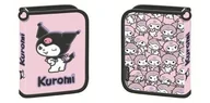 Piórniki - Piórnik dwuklapkowy bez wyposażenia Kuromi pink - miniaturka - grafika 1