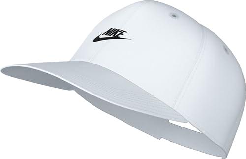 Nike FB5368-100 U NK Club cap U CB FUT WSH L Czapka z daszkiem Unisex Dorosły Biały/Czarny Rozmiar L/XL