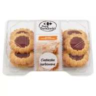 Inne pieczywo - Carrefour Targ Świeżości Ciasteczka karbowane z marmoladą 200 g - miniaturka - grafika 1