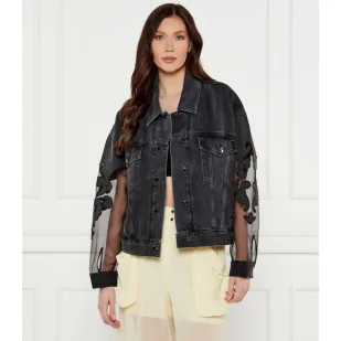 Pinko Jeansowa kurtka Loose fit - Kurtki damskie - miniaturka - grafika 1