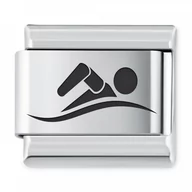 Charmsy - Murrano ITALIAN CHARMS Symbole Sportowe Pływanie IH-212 - miniaturka - grafika 1
