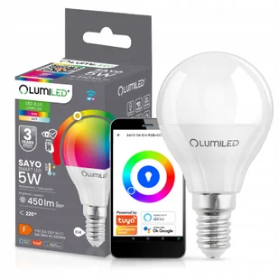 Żarówka Led E14 5W Rgb Cct Biały Wifi Tuya Smart Inteligentna Aplikacja - Żarówki LED - miniaturka - grafika 1
