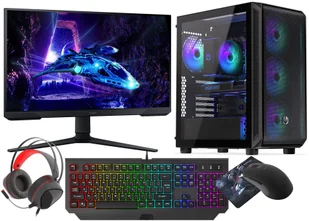 Gaming Set Ryzen 9 5950X RTX 5060 64GB 1TB W11 24" 180Hz WiFi6 BT5 DLSS 4 VI2595 - Zestawy komputerowe - miniaturka - grafika 1