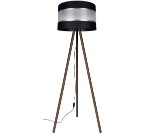 Lampa podłogowa CORAL 1xE27/60W/230V brązowy/czarny/chrom - Lampy stojące - miniaturka - grafika 1