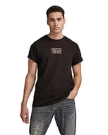 Koszulki męskie - G-STAR RAW Męski T-shirt D19848, Dk Black C789-6484, XS - miniaturka - grafika 1