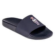 Klapki i japonki damskie - Klapki POLO RALPH LAUREN PU/MADRAS BEAR-POLO SLIDE-SN-SLI 809892944001 – Granatowy - miniaturka - grafika 1
