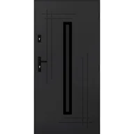 Drzwi zewnętrzne - Pantor Drzwi zewnętrzne wejściowe Ozyrys Black Antracytowe 90 prawe - miniaturka - grafika 1