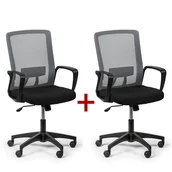 Fotele i krzesła biurowe - B2B Partner Krzesło biurowe Base 1 + 1 GRATIS, szary 415082 - miniaturka - grafika 1