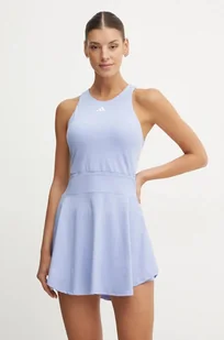 adidas Performance sukienka sportowa kolor fioletowy mini rozkloszowana IW8814 - Sukienki - miniaturka - grafika 1