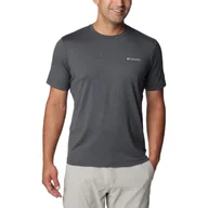 Odzież trekkingowa damska - Koszulka sportowa męska Columbia Tech Trail Crew Neck II z krótkim rękawem - miniaturka - grafika 1