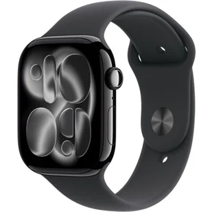 Apple Watch 11 GPS + Cellular 46mm z aluminium onyks pasek sportowy M/L Czarny - Smartwatch - miniaturka - grafika 1