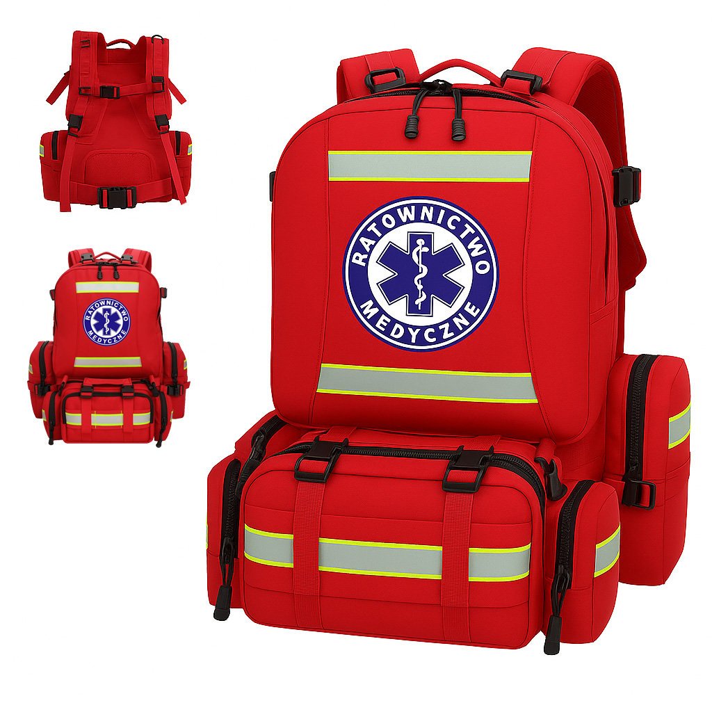 DUŻY PLECAK MEDYKA RATOWNIKA MEDYCZNY APTECZKA TORBA RATUNKOWA SKRZYNKA 53L