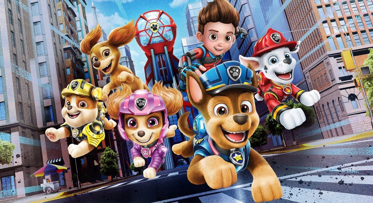PUZZLE Psi Patrol: Wielki film 2023 + IMIĘ Pudełko 120 el.