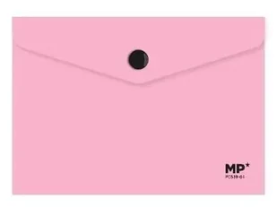 Mp Main Paper Teczka kopertowa A6 na zatrzask różowa - Teczki i skoroszyty - miniaturka - grafika 1
