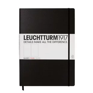 Leuchtturm, Notes Master Classic, 233 strony, gładki, czarny - Notesy i bloczki - miniaturka - grafika 1