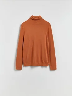 Reserved - Golf z wiskozą - miedziany - Swetry męskie - miniaturka - grafika 1