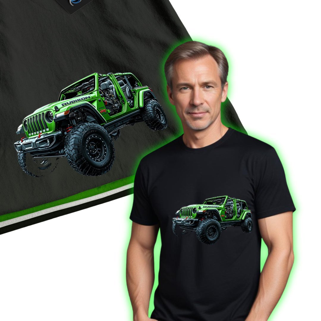 Męska koszulka Jeep Wrangler Rubicon 2020 T-SHIRT NA PREZENT bawełniany 4XL