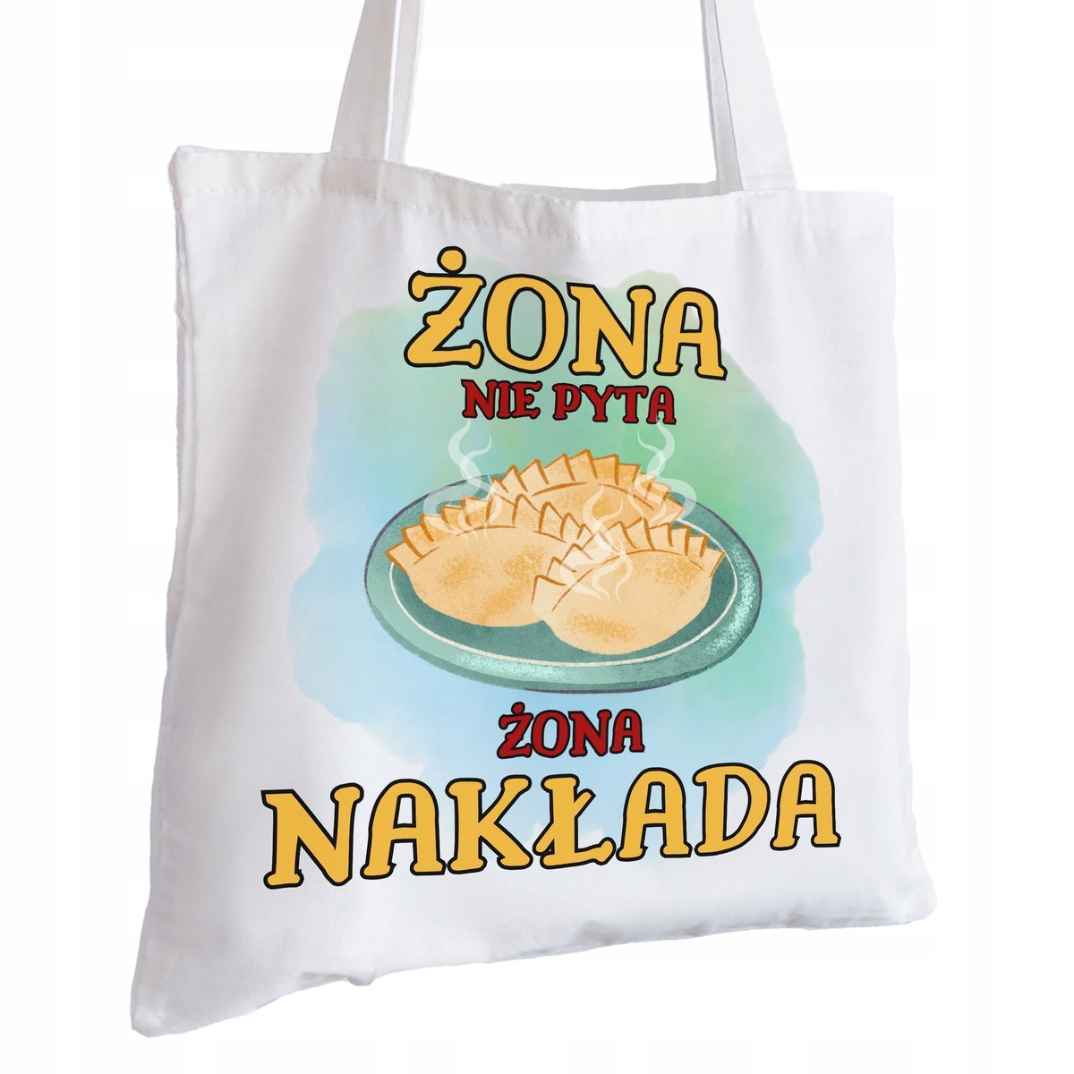 Torba Bawełniana biała dla Żony Na Prezent ekologiczna Trwały Nadruk