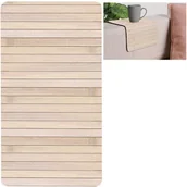 Obrusy i serwetki - Mata kuchenna, bambusowa, podkładka na stół, zwijana pod talerz, sztućce, 44x24 cm kod: O-139010-J   - miniaturka - grafika 1