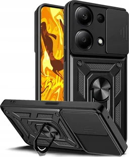Hello Case ETUI PANCERNE DO XIAOMI REDMI NOTE 13 PRO CZARNE OBUDOWA ARMOR HOLDER RING - Etui i futerały do telefonów - miniaturka - grafika 1