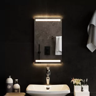 vidaXL Lustro łazienkowe z LED, 30x50 cm - Lustra - miniaturka - grafika 1