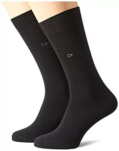 Calvin Klein Męskie skarpety Gradient Stripe, czarne, rozmiar uniwersalny, czarny, jeden rozmiar - Skarpetki męskie - miniaturka - grafika 1