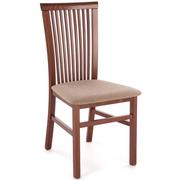 Krzesła - Tapicerowane krzesło do salonu klasycznego ciemny orzech - Mako 4X - miniaturka - grafika 1